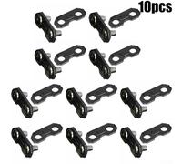 Chainsaw Chain Links Pack of 10 Plain and Preset Links for Chain Repair 3/8 050 1.3mm High Quality Material Durable Replacement Parts for Garden Outdoor Power Equipment