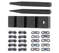 Chainsaw Chain Repair Tool Kit with Master Links for 325 058 Quick Chain Breaking Riveting Set Compatible with 1/4 3/8 325 404 Inch Pitch Chains Garden Tool