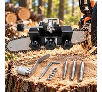 Chainsaw Chain Sharpening Tool, for Bosch UniversalChain 18 | Hand-crank chain sharpener with 3 grinding heads, adjustable positioning and accessories for routine chain care.