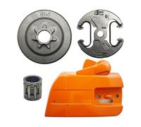 Chainsaw Chain Side Cover and .325" 7T Clutch Drum Fit for 340 345 350 with Replacement Parts