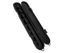Chainsaw Chain Storage Box Large Capacity Plastic Organizer Electric Saw Chain Carrying Case (Black)