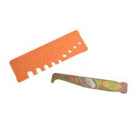 Chainsaw Chain Tool, 2Pcs Set Bar Groove Cleaner Quick-Check Gauge Measures Pitch Depth Angle Removes Debris For Woodcutting Maintenance