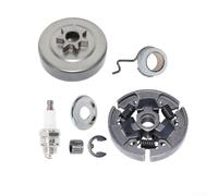 Chainsaw Clutch Drum Assembly Kit Containing Chain Wheel Clutch Bearing Worm Gear Spacer E-Type Snap Ring And Spark Part For MS017 MS018 MS170