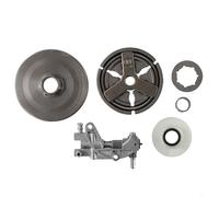 Chainsaw Clutch Sprocket Rim Oil Pump Drum Kit for Chinese 4500 5200 5800 Models, Metal Spare Parts with Needle Bearing and for Worm Gear