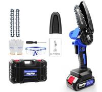 Chainsaw Cordless 4-Inch Handheld Chainsaw for Makita 21V Portable Electric Chainsaw with Security Lock for Courtyard Garden Household Tree Branch Trimming 1pc Battery