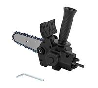 Chainsaw Drill Attachment Electric Drill to Saw Adapter Conversion Head Portable Chainsaws Attachment Set Practical Modification Tool for Wood Plastic Cutting for 6-13mm Three-jaw Collet Drill
