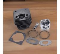 Chainsaw Engine Cylinder For Piston Assembly for 52 58cc Two-Stroke Models 44 45mm Bore Size Includes All Required Hardware and Sealing Components (52cc)