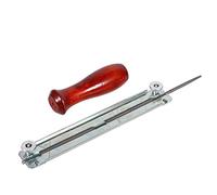 Chainsaw File Holder, Chainsaw Saw Chain File & Filing Sharpening Kits with Wooden Holder Tool - 4.0mm/4.8mm/5.5mm Chainsaw File Guide, Universal Chainsaw File Kit(4.0mm)