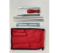 CHAINSAW FILING KIT Chain Saw Sharpening c/w Round & Flat Files Handle Gauge
