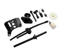 Chainsaw Fuel Line Filter Kit With Bar Plate For Chinese 2500 25cc 2-stroke Small Saws For Worm Gear Intake Manifold Metal Repair Parts Ten Piece Set