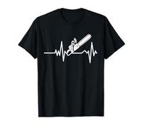 Chainsaw Heartbeat Lumberjack Arborist Logger Gifts for Men T-Shirt