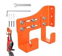 Chainsaw Holder, Heavy Duty Wall Holder, Storage System for Chainsaw in the Garage with Two Hooks, for Storage in Shed, Garden, Garage and Workshop as a Chain Tool