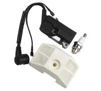Chainsaw Ignition Coil Air Filter Kit Compatible with 4500 5200 5800 45cc 52cc 58cc Chinese Chainsaw Parts Replacement Set for Easy Start Models Garden Power Tool Accessories