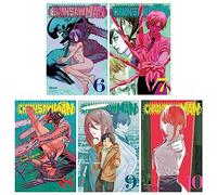 Chainsaw Man 5 book set Volumes 6-10 (English) byTatsuki Fujimoto Paperback