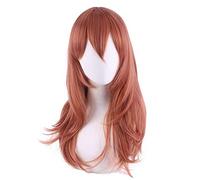 Chainsaw Man Angel Devil Cosplay Wig Orange Brown Long Wig Heat-resistant Fiber Hair + Wig Cap Halloween Party Role Play Girls