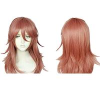 Chainsaw Man Angel Devil Cosplay Wig Orange Pink Hair Wig Halloween Role Play Props