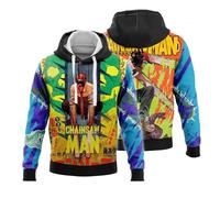 Chainsaw Man Hoodies 3D Print Sweatshirt Chainsaw Man Denji Hooded Long Sleeve Tops Pullover with Pocket