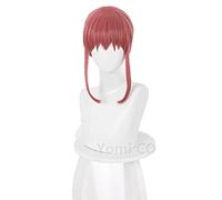 Chainsaw Man Makima Cosplay Women 70cm Halloween Rose Red Wig Cosplay Anime Cosplay Heat Resistant Synthetic Wigs Wig Cap