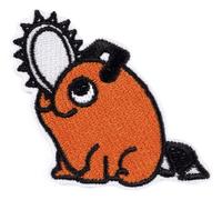 Chainsaw Man Pochita Devil Anime Manga Cute Kawaii Cosplay 2" Iron On Embroidered Thermoadhesive Patch for Clothing