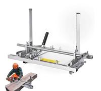 Chainsaw Mill, Portable Wood Cutting Sawmill with Adjustable Thickness, Aluminum Timber Jig for Planking Trees and Logs