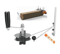 Chainsaw Mill Winch Kit for Chain Saw Milling, Perfectly Balances The Saw Mill Sawmill Chainsaw Accessories with Winch And Lever Arm Anchor System Silver,1