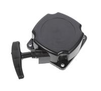 Chainsaw Recoil Starter Tool for Lawn Mowers String Trimmers 14x8.5x3.5cm | Iron Plastic Construction, Black Smooth Finish, Replacement Part for Outdoor Machines, Home DIY and Lawn Care