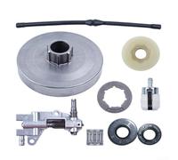 Chainsaw Replacement Kit 325 7T Clutch Drum Sprocket Rim with Oil Pump and Fuel Line for Chinese 4500 5200 5800 45cc 52cc 58cc Compatible Engine Models