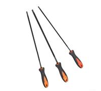 Chainsaw Round Files for Chain Saw Grinding, Tool Steel File with Plastic Handle, Suitable for Small and Large Chainsaws, Includes Various Diameter Options (4.8mm)