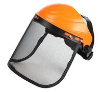 Chainsaw Safety Protective Helmet with Visor Combo Set,Advantage Face Shield with Sponge Padded,Lightweight Mask with Crown & Ratchet Headgear for Gardening