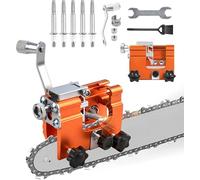 Chainsaw Sharpener, 2026 Chainsaw Sharpener, Portable Hand Cranks Chainsaw Sharpener with 5 Grinding Heads, Chainsaws Chain Sharpener for All Chainsaws (A)