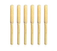 Chainsaw Sharpener 4 4.8 5.5mm Rotary Tool Grinding Head for Electric Saw Chain File with 3mm Shank Compatible with Handheld Grinder 6PCS(4mm)