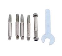 Chainsaw Sharpener Bits Grinding Stones High Hardness Professional Chainsaw Sharpening Drill Bit Tool for Small Oil Saw 325 Large 8 Chain Sand Material 4.8mm Blade 5PCS