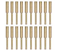 Chainsaw Sharpener Burr Grinding Head 20Pcs Rotating File Sharpening Tool Set Kit for Electric Grinder Engraving Tools Emery Material 7/32 Inch Wheel Large Chainsaw Chain (5.5mm)