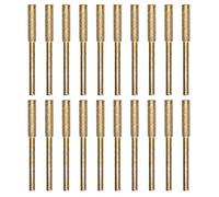 Chainsaw Sharpener Burr Grinding Head 20Pcs Rotating File Sharpening Tool Set Kit for Electric Grinder Engraving Tools Emery Material 7/32 Inch Wheel Large Chainsaw Chain (4.8mm)