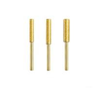 Chainsaw Sharpener for Electric Grinder - 3 Pack Cylindrical Burr Bits, 3mm Shank, 4.0/4.8/5.5mm Coated Grinding Heads for Metal Polishing, Wood, Jade, Molds(Gold 4-5.5MM)