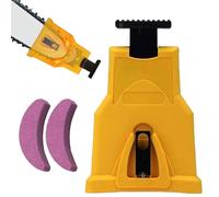 Chainsaw Sharpener, Universal Chainsaw Sharpenerm with 2 Extra Whetstone, Portable Electric Chainsaw Teeth Sharpener Chain Sharpening Tool for All Kinds Chain Saws and Electric Saws