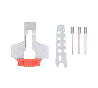 Chainsaw Sharpening Attachment High Speed Steel Rotary Sharpener Kit for Chain Saw (Red)
