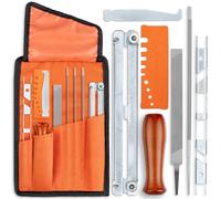 Chainsaw Sharpening File Kit (10-Piece Set), Complete Chainsaw Sharpener Tools W/ Convenient Storage Pouch, Heavy-Duty Precision Files & Accessories for Professional-Level Results by Effektwerk