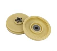 Chainsaw Sprocket Gear Compatible for 107713-01 717-04749 075752, Plastic Drive Replacement Parts for Outdoor Power Equipment, White, 2 Pack