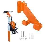 Chainsaw Stand - Steel, 8.27 x 6.3 x 1.97 inches, Storage for Chainsaw Chain, Robust Design, Multifunctional Wall Mounted Power Tool Hanger, Garage , Backpack