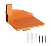 Chainsaw Stand Wall Mount for Organizing Garage Tools with Metal Build and Space Efficient Design to Maximize Workspace and Keep Chainsaws Securely Stored (Orange)