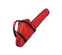 Chainsaw Storage Bag, 20 Inch Waterproof Oxford Cloth Carrying Case for Electric Chainsaws up to 16 Inch Bar, Heavy Duty Zipper with Padded Handle, Orange Black(16-18in red)