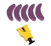 Chainsaw Teeth Sharpener Woodworking Lawn Kraft Box 22.6x14.4x2.6cm | ABS material fits 14-20 inch chainsaws two pins secure bar portable safe fast sharpening easy install includes