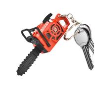 Chainsaw Toy | with Pull Cord and Funny Pendant - Fake Electric Tool Keyring - for Men Boys Boyfriends Birthdays Travel Backpack Purse Wallet