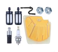 Chainsaw Tune-Up Kit for MS270, MS270C, MS280 & MS280C - Air Filter, Fuel Line, 2x Fuel Filter, Spark Arrester, 2x Bar Nuts, Oil Filter (8-Piece)