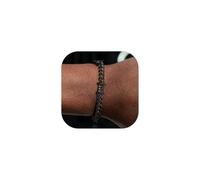 ChainsHouse Barbed Wire Bracelet, Cuban Link Chain Bracelet for Men, Stainless Steel Gothic Punk Thorns Hand Chain, Hip Hop Jewelry, 7mm/9 mm Width, 7"-8.3" Length, Send Gift Box, 7 Inch, Stainless
