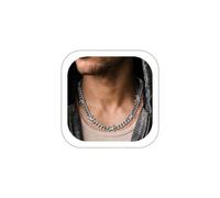 ChainsHouse Barbed Wire Cuban Necklace for Women Men Stainless Steel/18K Gold/Black Gothic Skull Thorns Choker Curb Necklaces Punk Jewelry,16'-20'inch Length