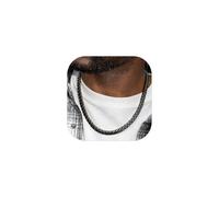 ChainsHouse Box Chain Necklace Men, 2/4/6/8mm Round Link Chain Necklaces, Stainless Steel/Black/14K Gold Plated Mens Jewelry, 14"-30" Length, Come Gift Box, 22 Inches(men's average length), Stainless