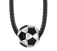 ChainsHouse Sports Football/Basketball/Volleyball/Baseball/Rugby Necklace for Men Women, Gold/Black/Solid Stainless Steel 3D Ball Sport Necklaces Charm Pendants, Sports Fan Ball Jewelry Gifts