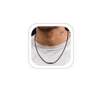 ChainsHouse Stainless Steel Cable Chain Necklace for Men with Snap Clasp | Black/14K Gold Plated Cable Chain for Pendant, 2.5mm/3mm Link Chain for Men Women, 16"-18" Hip Hop Jewelry with Gift Box